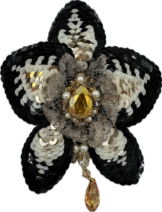 Брошь " Чувственная Орхидея" - фото 7514