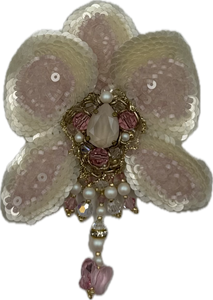 Брошь " Чувственная Орхидея"