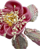 Брошь "Шелковый цветок" Нежная роза - фото 7214