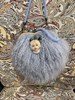 Сумка из меха ламы "Василиса", цвет голубой - фото 7384