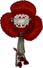 Брошь-цветок с пайетками - фото 7965